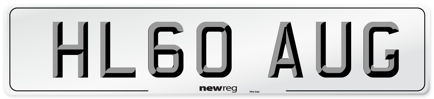 HL60 AUG Number Plate from New Reg